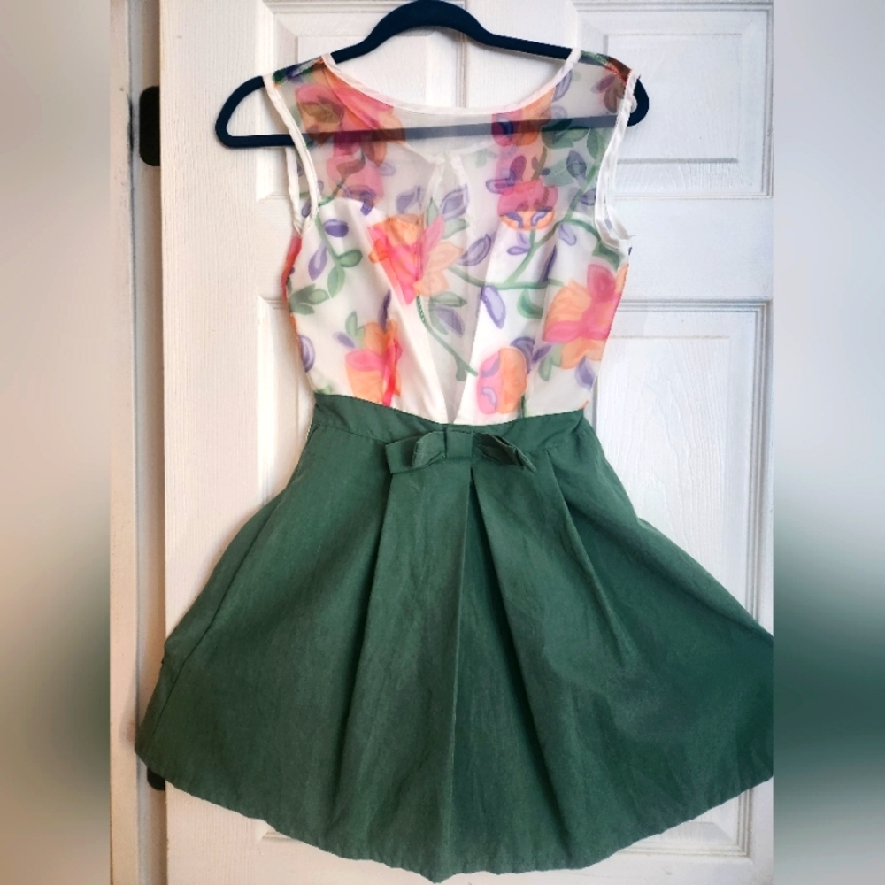 Small Floral Backout Dress